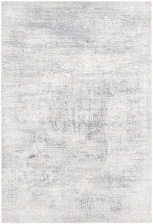 Unique Loom Finsbury Sarah Machine Made Abstract Rug Gray, Ivory 6' 1" x 9' 0"