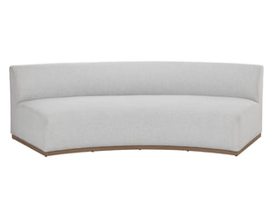 Sunpan Cadiz Modular Sofa - Elegant Gracebay Grey Fabric, Durable Teak Frame, Eco-Friendly and Stylish Comfort