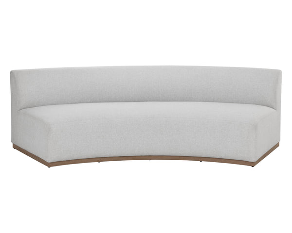 Sunpan Cadiz Modular Sofa - Elegant Gracebay Grey Fabric, Durable Teak Frame, Eco-Friendly and Stylish Comfort