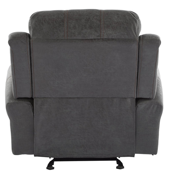 English Elm Christopher Knight Home® - 40.75" Wide Suede Manual Glider Recliner Chair with Rolled Arms, Microfiber Comfort & Infinite Positions Slate N763P264499E