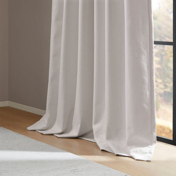 English Elm 2-pk Blackout Curtain Panels Quilted Thermal Noise Reducing Bedroom Privacy Drapes White B035P496615
