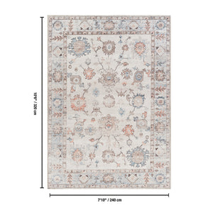English Elm Oxford Traditional Area Rug Polyester Pile Stain Resistant Low Profile Living Room B186P428908