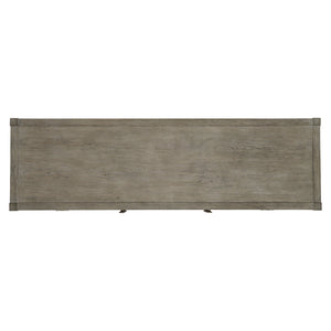 Bernhardt Bernhardt Weathered Pewter Albion Sideboard With X-Stretcher Base, 3 Drawers & Adjustable Shelves 311130