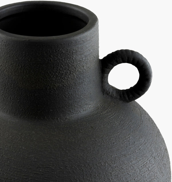 Surya Acanceh Decorative Accent Vase - Modern Ceramic Design, Lightweight & Unique Focal Point For Home Black Ceramic Cch001-set