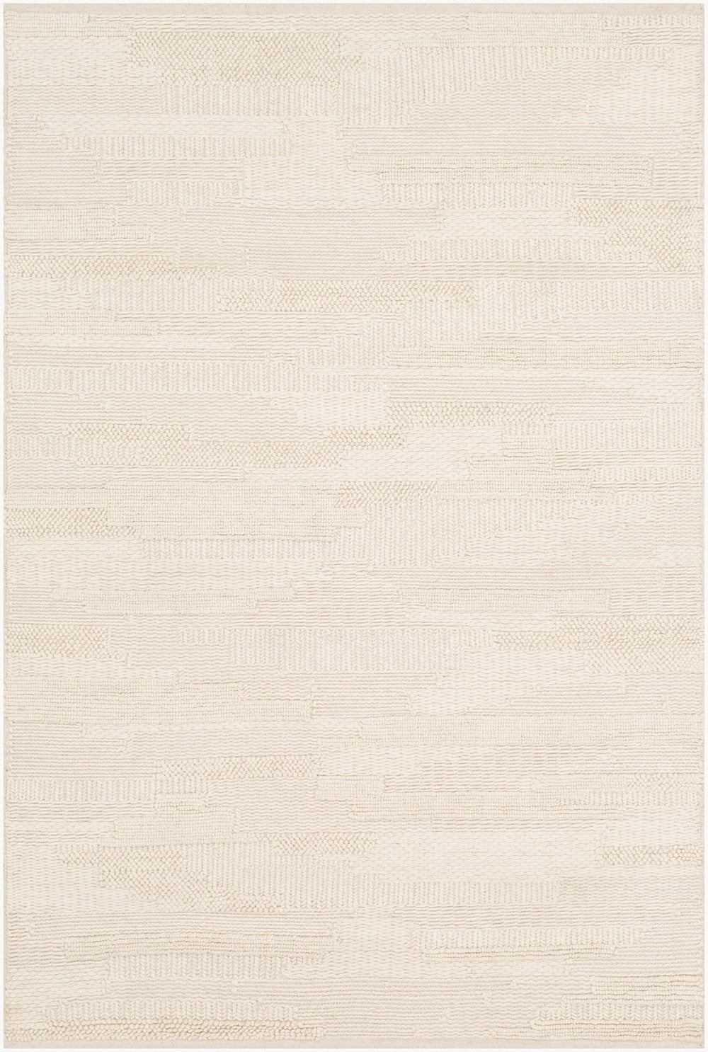 Livabliss Cocoon Ccn-1000 Handwoven Wool Accent Rug Artisan Crafted for Entryways and Bedrooms Cream 2' x 3' CCN1000-23
