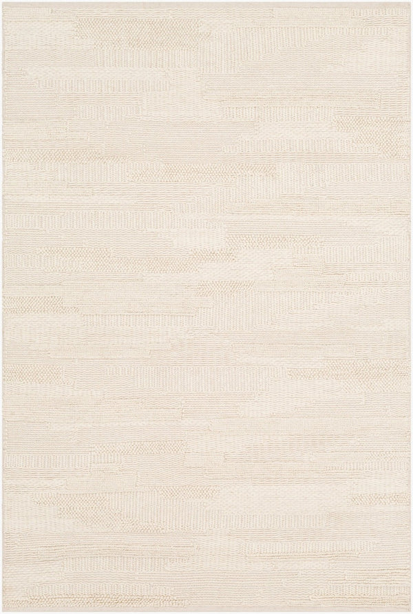 Livabliss Cocoon Ccn-1000 Handwoven Wool Accent Rug Artisan Crafted for Entryways and Bedrooms Cream 2' x 3' CCN1000-23