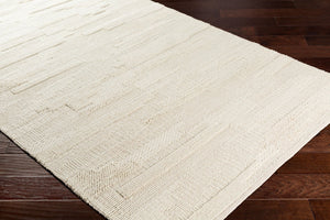 Livabliss Cocoon Ccn-1000 Handwoven Wool Accent Rug Artisan Crafted for Entryways and Bedrooms Cream 8' x 10' CCN1000-810