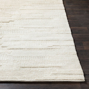 Livabliss Cocoon Ccn-1000 Handwoven Wool Accent Rug Artisan Crafted for Entryways and Bedrooms Cream 8' x 10' CCN1000-810