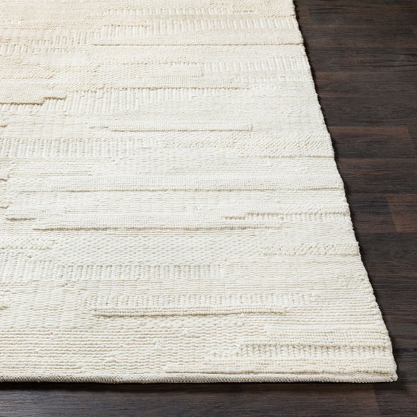 Livabliss Cocoon Ccn-1000 Handwoven Wool Accent Rug Artisan Crafted for Entryways and Bedrooms Cream 8' x 10' CCN1000-810