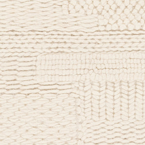 Livabliss Cocoon Ccn-1000 Handwoven Wool Accent Rug Artisan Crafted for Entryways and Bedrooms Cream 8' x 10' CCN1000-810
