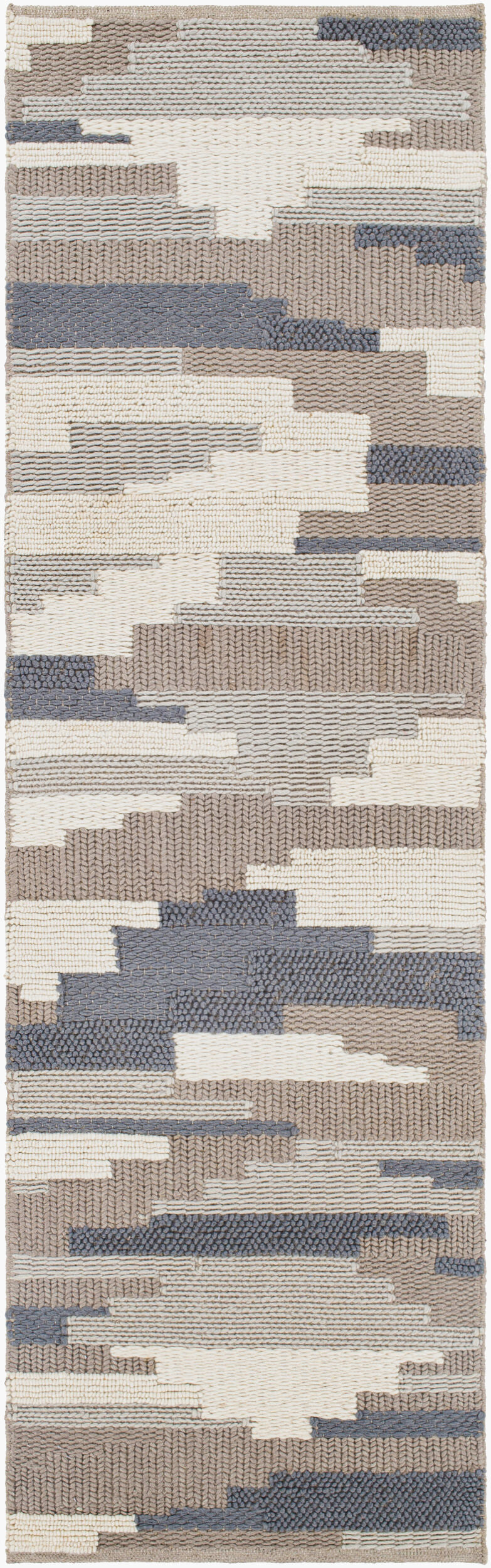 Surya Cocoon 2' X 3' Handwoven Wool Rug - Modern Style, Cozy Comfort, Durable Design For Any Room Denim Wool Ccn1003-268