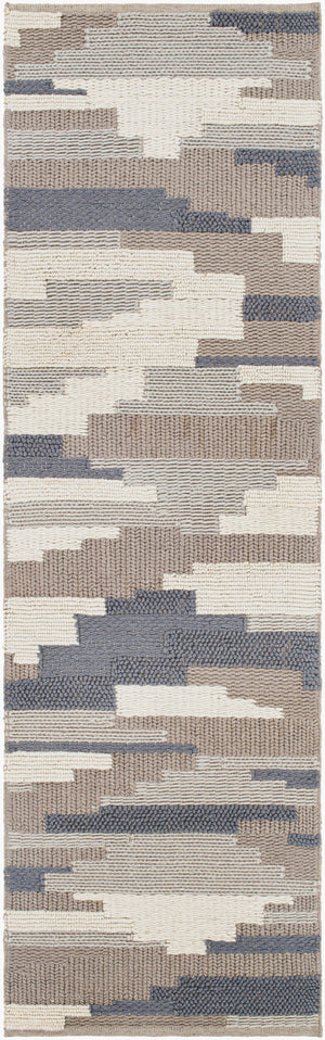 Surya Cocoon 2' X 3' Handwoven Wool Rug - Modern Style, Cozy Comfort, Durable Design For Any Room Denim Wool Ccn1003-268