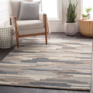 Surya Cocoon 2' X 3' Handwoven Wool Rug - Modern Style, Cozy Comfort, Durable Design For Any Room Denim Wool Ccn1003-23