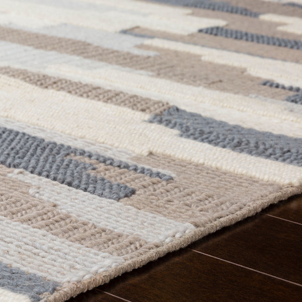 Surya Cocoon 2' X 3' Handwoven Wool Rug - Modern Style, Cozy Comfort, Durable Design For Any Room Denim Wool Ccn1003-23