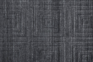 Feizy Rugs Redford Handwoven Geometric Rug Collection - Stylish, Durable, And Artisan Crafted For Modern Homes Gray,Black Viscose,Wool Red8670fchl000p00