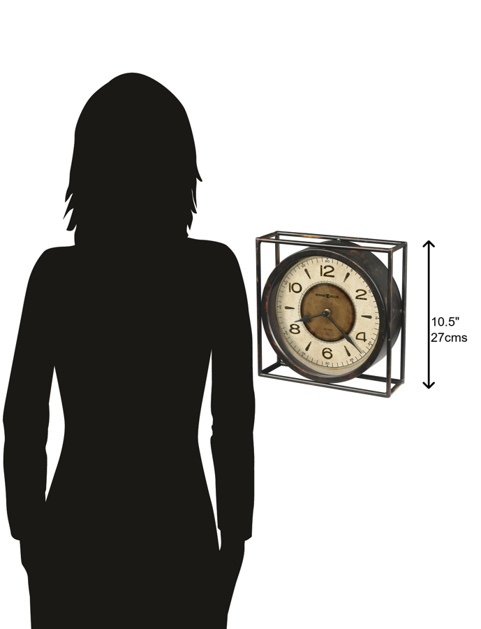 Hekman Furniture 635230 Kayden Mantel Clock - Rustic Antique Design With Aged Finish & Quartz Movement For Timeless Charm  Kayden Mantel Clock 635230