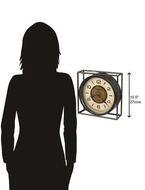 Hekman Furniture 635230 Kayden Mantel Clock - Rustic Antique Design With Aged Finish & Quartz Movement For Timeless Charm  Kayden Mantel Clock 635230