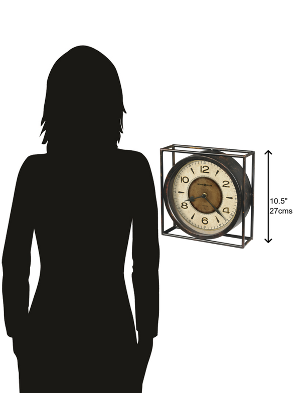 Hekman Furniture 635230 Kayden Mantel Clock - Rustic Antique Design With Aged Finish & Quartz Movement For Timeless Charm  Kayden Mantel Clock 635230