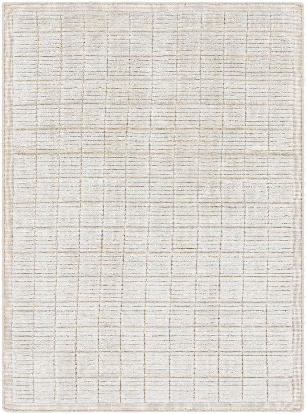 Carre CCR-2300 4' x 6' Handmade Rug CCR2300-46  Light Beige, Cream Surya