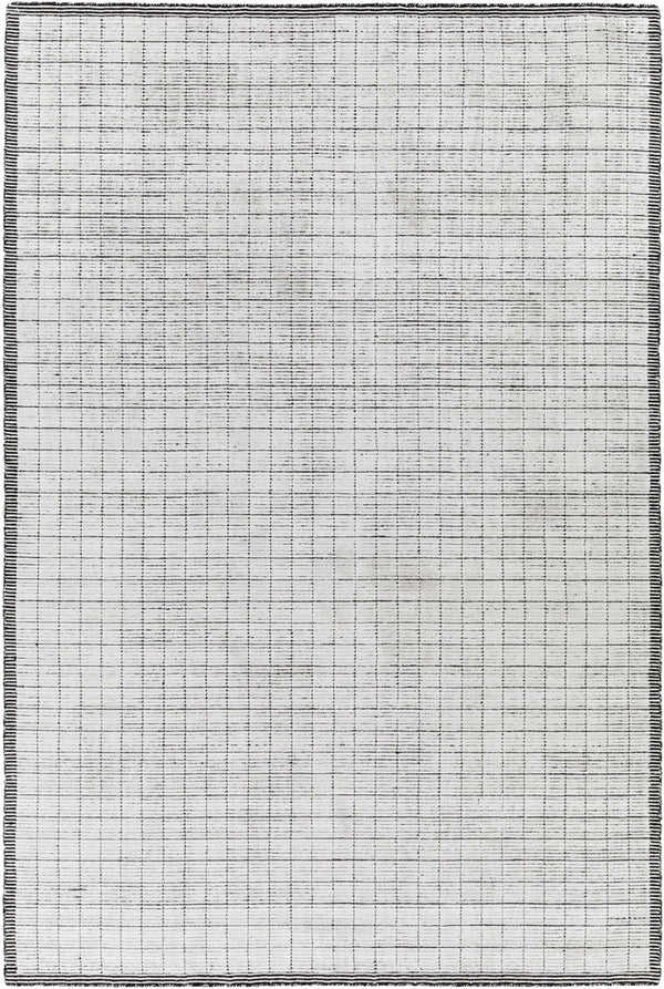 Carre CCR-2301 6' x 9' Handmade Rug CCR2301-69  Black, Light Gray Surya