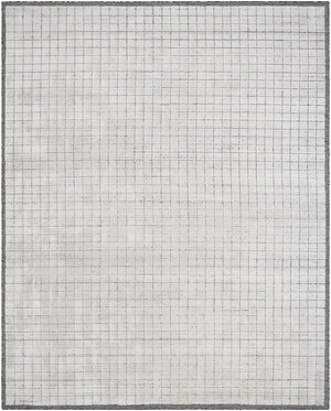 Carre CCR-2301 8' x 10' Handmade Rug CCR2301-810  Black, Light Gray Surya