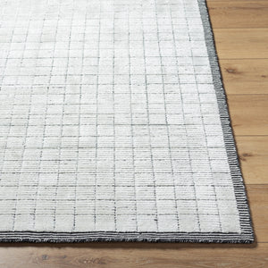Carre CCR-2301 8' x 10' Handmade Rug CCR2301-810  Black, Light Gray Surya