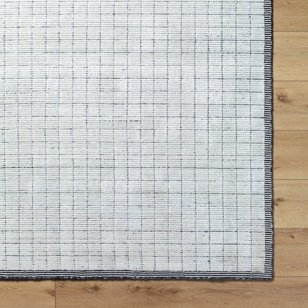 Carre CCR-2301 8' x 10' Handmade Rug CCR2301-810  Black, Light Gray Surya