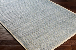 Surya Carre Handmade 2' X 3' Rug - Luxurious Viscose & Wool Blend, Modern Design For Elegant Interiors Denim Viscose,Wool Ccr2303-23
