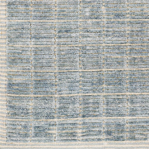 Carre CCR-2303 8' x 10' Handmade Rug CCR2303-810  Denim, Light Beige Surya