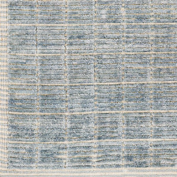 Carre CCR-2303 8' x 10' Handmade Rug CCR2303-810  Denim, Light Beige Surya