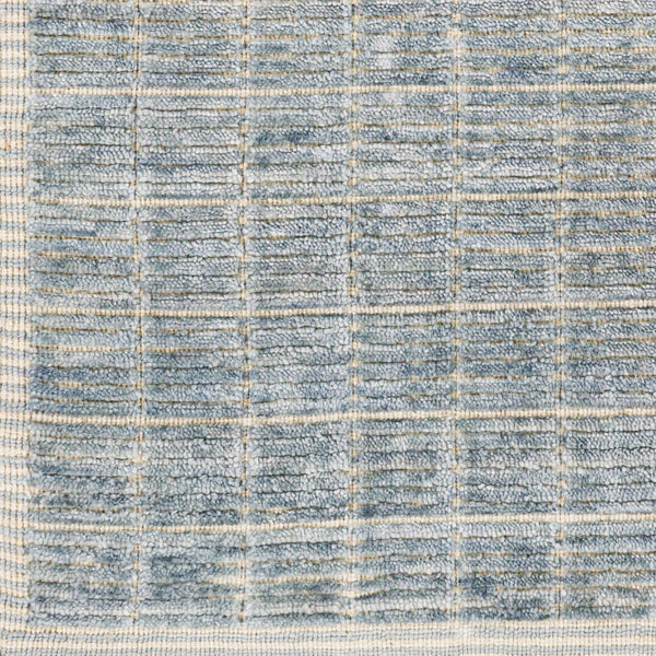 Surya Carre Handmade 2' X 3' Rug - Luxurious Viscose & Wool Blend, Modern Design For Elegant Interiors Denim Viscose,Wool Ccr2303-23