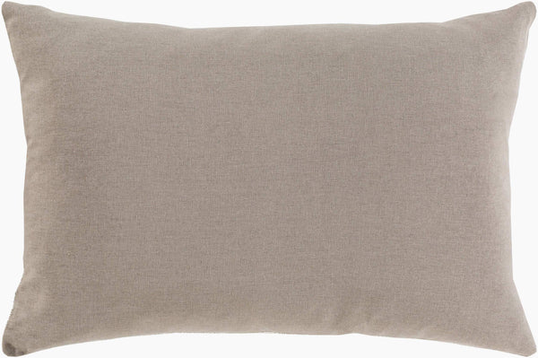 Surya Cactus Silk Lumbar Pillow 13"L X 20"W With Nature-inspired Embroidery For Cozy Home Decor Medium Gray Cotton,Cotton Ccs007-1320d