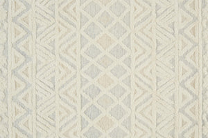 Feizy Rugs Anica Hand-tufted Wool Area Rug - Stylish Geometric Design For Effortless Bohemian Home Decor Ivory,Blue,Tan Wool Anc8005fblu000e10