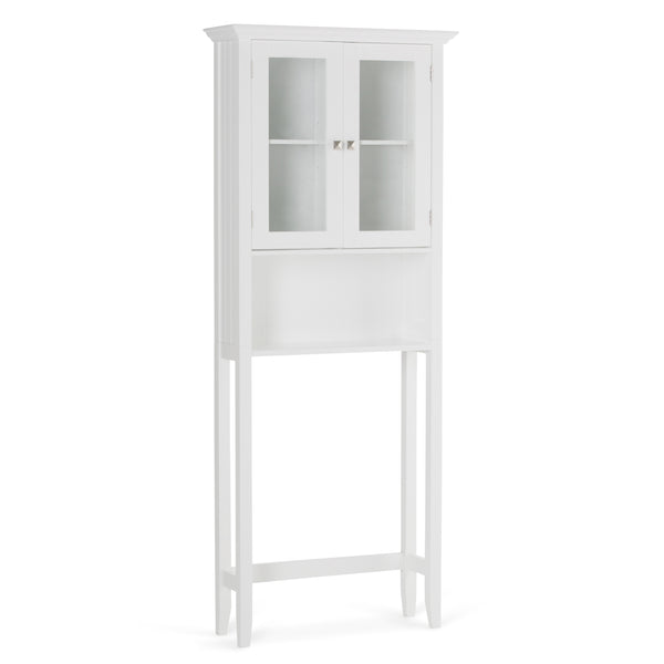 English Elm Acadian Space Saver Cabinet In Pure White - Stylish, Durable Storage For Narrow Spaces & Rooms B136P158500