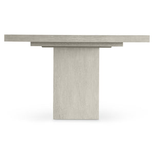 Bernhardt Bernhardt Tempo 90" Dining Table With Wire-Brushed Oak Top, Satin Nickel Metal Band Accents K2134