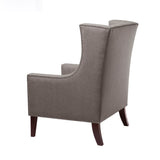 Madison Park Barton Modern/Contemporary Wing Chair FPF18-0151 Dark Gray