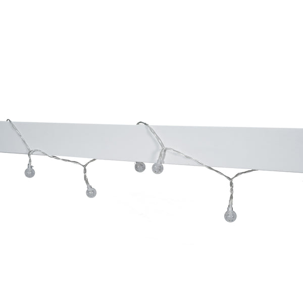 English Elm Full House Bed Frame with Window & Fence Playhouse Design, Sturdy Pine/MDF, Safe 400lb Capacity White N709P215545K