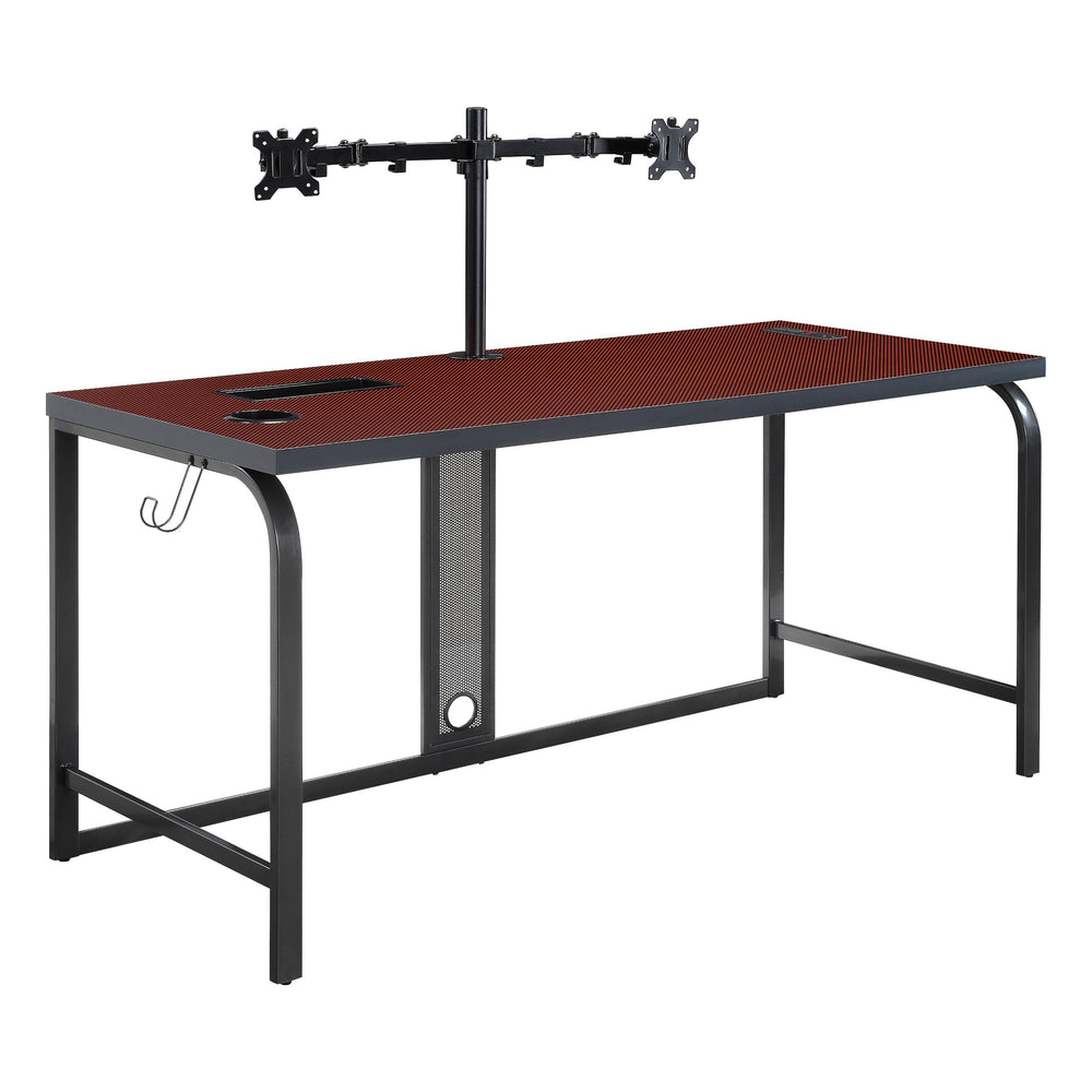 OSP Home Furnishings Reload Pro Battlestation Gaming Desk Black/Red