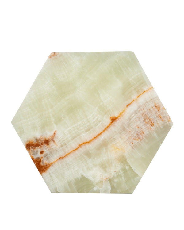 Currey & Company Arco Green Onyx Hexagon Box - Unique Decorative Accent With Contemporary Design & Natural Charm Green Green Onyx 1200-1036-currey-company