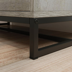 English Elm Lateral File with Oak & White Accents, Two Full-Extension Drawers, Safety Interlock, Compact Durable Design B356P367981