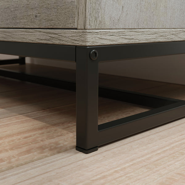 English Elm Lateral File with Oak & White Accents, Two Full-Extension Drawers, Safety Interlock, Compact Durable Design B356P367981