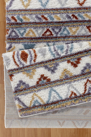 English Elm Loft Shag Area Rug In Ivory - Cozy 7 Ft. 10 In. X 9 Ft. 10 In. Shag Pile For Family & Pets B186P181110