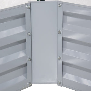 English Elm Outsunny 4' X 3' Galvanized Raised Garden Bed & Pvc Greenhouse Cover For Year-Round Planting Success W2225P174457-GIGA