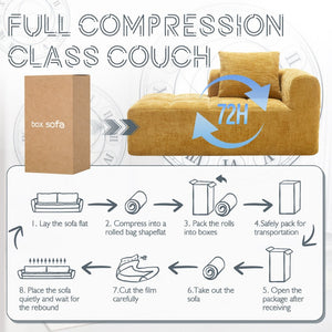 English Elm United We Win Chenille Loveseat Sofa - Stylish Modular Sleeper For Small Spaces And Cozy Living W1568P255141-GIGA
