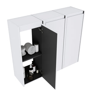 English Elm 12" Bathroom Side Cabinet - Space-Saving Design With Reversible Soft-Close Doors For Modern Storage W999S00279