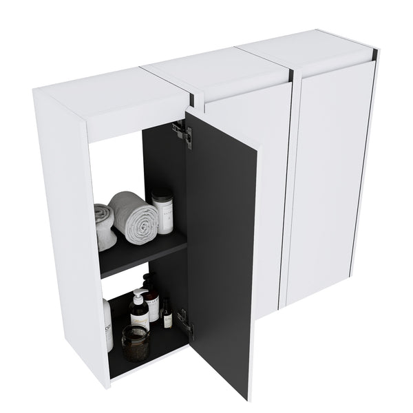 English Elm 12" Bathroom Side Cabinet - Space-Saving Design With Reversible Soft-Close Doors For Modern Storage W999S00279