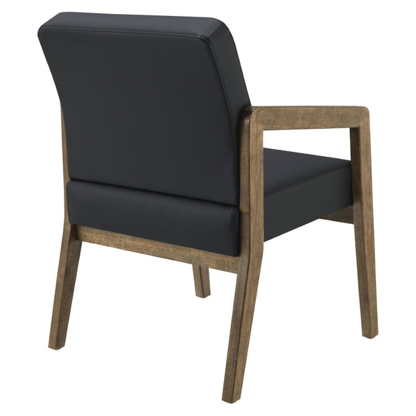 OSP Home Furnishings Wood Frame Guest Chair with Memory Foam Seat and Lumbar Support for Office Reception WD581-U6