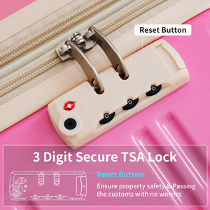 English Elm Hardshell Polycarbonate 3 Piece Luggage Set Gradient Spinner Wheels Tsa Lock Travel N732P184448X