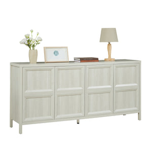 English Elm 67'' Scandinavian Oak Sideboard with Touch Latch Doors Soft Close Hinges Living Room Storage Light Gray W1820P420818