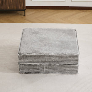 English Elm Compression Mahjong Floor Sofa Bed - Versatile Modular Design, Soft Circle Fleece, No Assembly Needed! W3723P377155